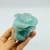 Blue Caribbean Calcite Flower Carving