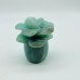 Blue Caribbean Calcite Flower Carving