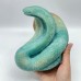 Caribbean Calcite Skull Snake Carving