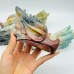 6 Pieces Large Caribbean Calcite Dragon Head Carving