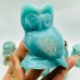 10 Pieces Beautiful Caribbean Calcite Owl Carving