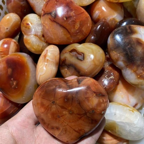 Madagascar Carnelian Agate Heart Wzholesale