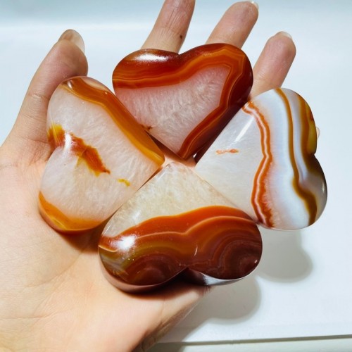 Carnelian Mixed Quartz Heart Wholesale