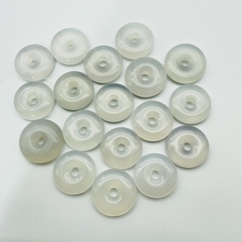 White Chalcedony Donuts Wholesale