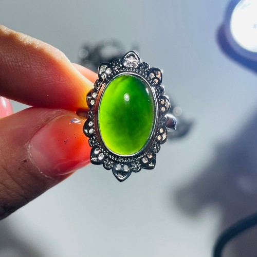 Green Chalcedony Ring Wholesale