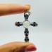 4 Types Skull Cross Pendant Wholesale Charoite Sunstone Malachite Moonstone