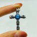 4 Types Skull Cross Pendant Wholesale Charoite Sunstone Malachite Moonstone