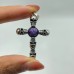 4 Types Skull Cross Pendant Wholesale Charoite Sunstone Malachite Moonstone