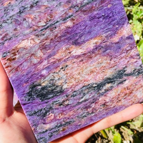 3 Pieces High Quality Charoite Slab