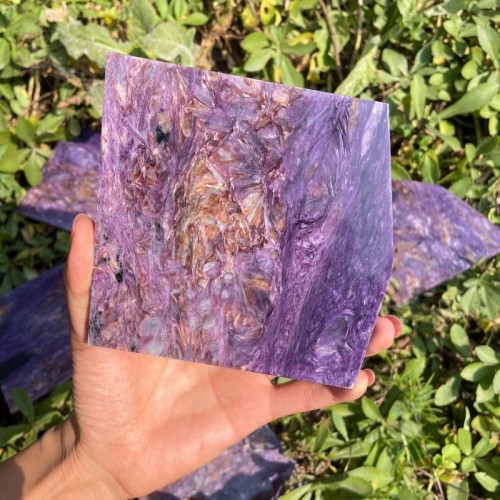 7 Pieces Beautiful High Quality Charoite Slab