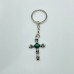 8 Types Crystal Keychain Carving Wholesale Cross Spin Turntable Shape