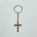 8 Types Crystal Keychain Carving Wholesale Cross Spin Turntable Shape