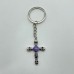 8 Types Crystal Keychain Carving Wholesale Cross Spin Turntable Shape