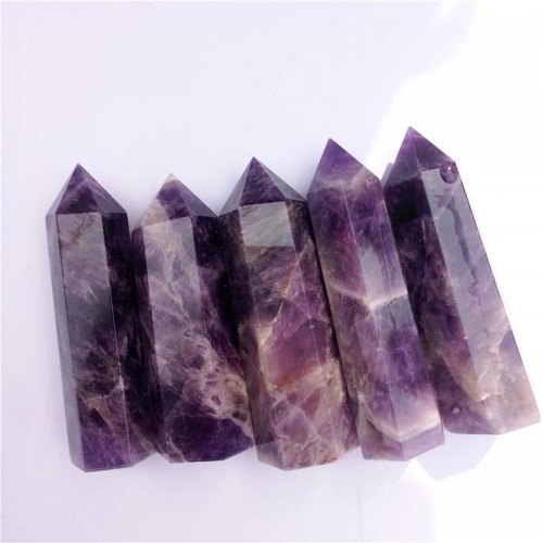 Chevron Amethyst Tower Point Crystal Wholesale