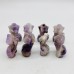 Mini Chevron Amethyst Goddess Carved Wholesale