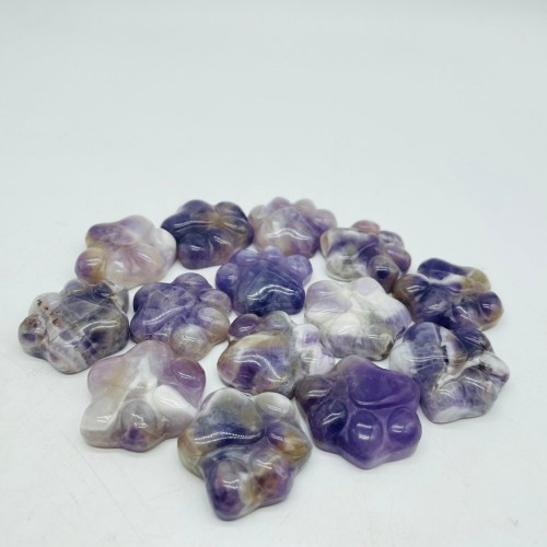 Cat Paw Chevron Amethyst Carving Wholesale