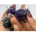 Chevron Amethyst & Ocean Jasper Apple Carving Wholesale