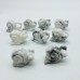 Howlite&Chevron Amethyst Snail Carving Crystal Wholesale