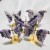 5 Pairs Large Chevron Amethyst Butterfly Carving With Stand