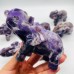 8 Pieces Beautiful Large Chevron Amethyst Elephant Carving