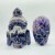 2Pieces Chevron Amethyst Indian Skull Carving