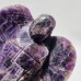 2 Pieces Large Chevron Amethyst Angel Carving(with natural crack)