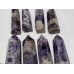 8 Pieces Large Chevron Amethyst Tower Points