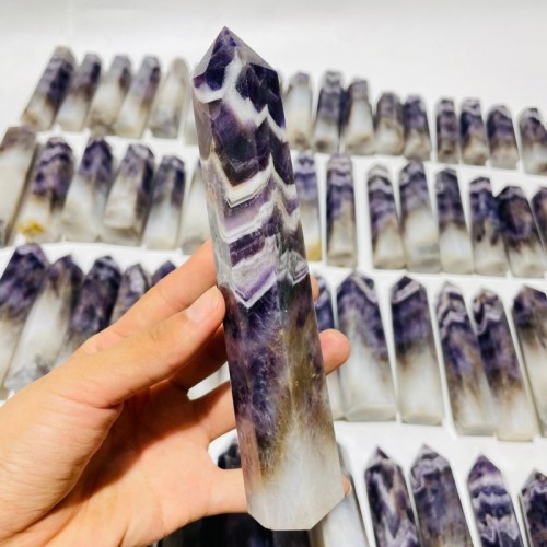 67 Pieces Large Chevron Amethyst Tower