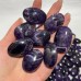 125 Pieces High Quality Deep Purple Chevron Amethyst Small Palm Stone