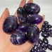 125 Pieces High Quality Deep Purple Chevron Amethyst Small Palm Stone