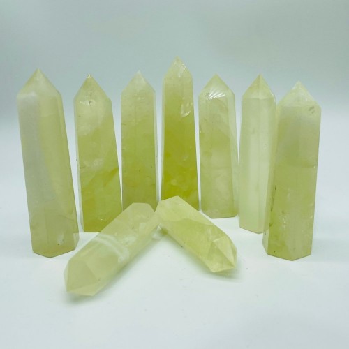 Light Yellow Citrine Point Tower Wholesale