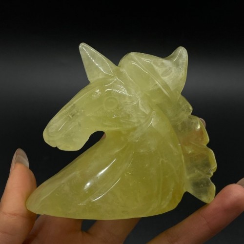 Large Citrine Unicorn Carving Wholesale