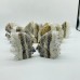 11 Pieces Clear Quartz Cluster Squirrel Carving