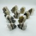 11 Pieces Clear Quartz Cluster Squirrel Carving