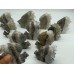 11 Pieces Clear Quartz Cluster Squirrel Carving