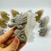 12 Pieces Clear Quartz Cluster Seahorse Carving