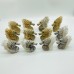 12 Pieces Clear Quartz Cluster Seahorse Carving