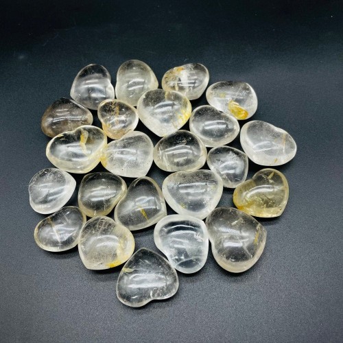 Natural Clear Quartz Heart Crystal Wholesale