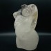 Large Clear Quartz Pregnant Female Goddess Carving