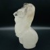 Large Clear Quartz Pregnant Female Goddess Carving