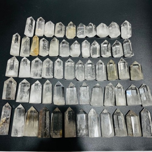 58 Pieces Fat Clear Quartz Tower