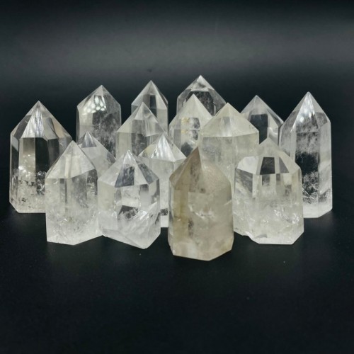 Short Fat Clear Quartz Tower Points Wholesale