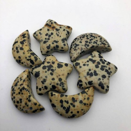 Dalmatian Jasper Shaped Stars&Moon Wholesale