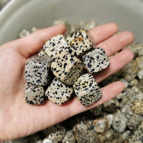 Dalmatian Jasper Cube Tumble Stone Wholesale