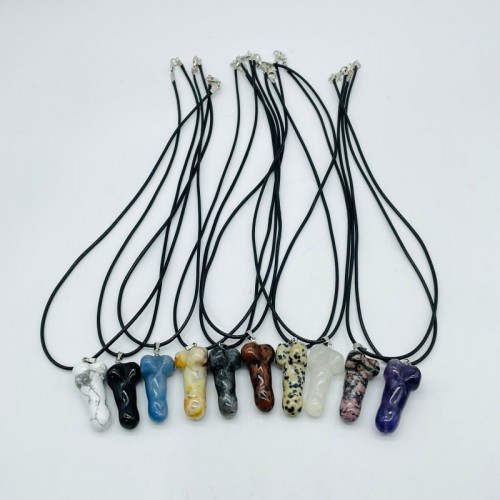 10 Types Crystal Penis Phallus Pendant Necklace Wholesale