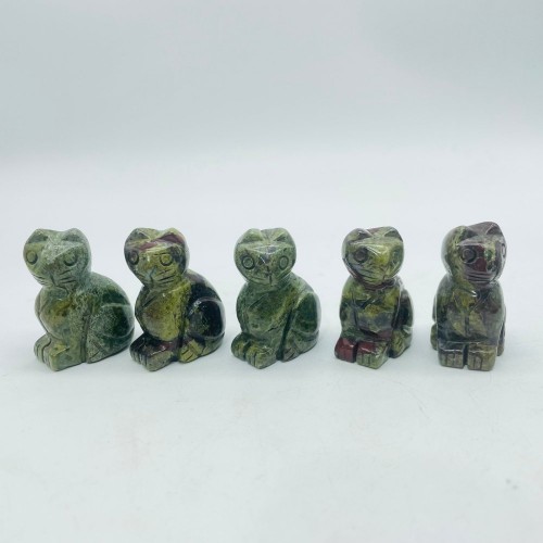 Dragon Blood Stone Cat Carving Wholesale