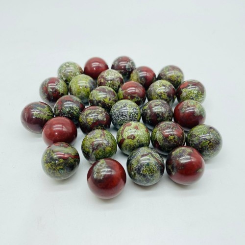 0.78in(2cm) Dragon Blood Stone Sphere Ball Wholesale