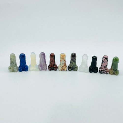 11 Types Crystal Penis Phallus Carving Wholesale Labradorite Lapis Lazuli