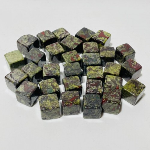 Dragon Blood Stone Cube Tumbled Wholesale