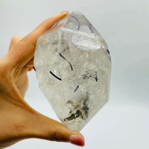 A56 Black Quicksand Large Moving Bubble Enhydro Quartz For Collection